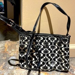 Coach Crossbody Black & White Bag